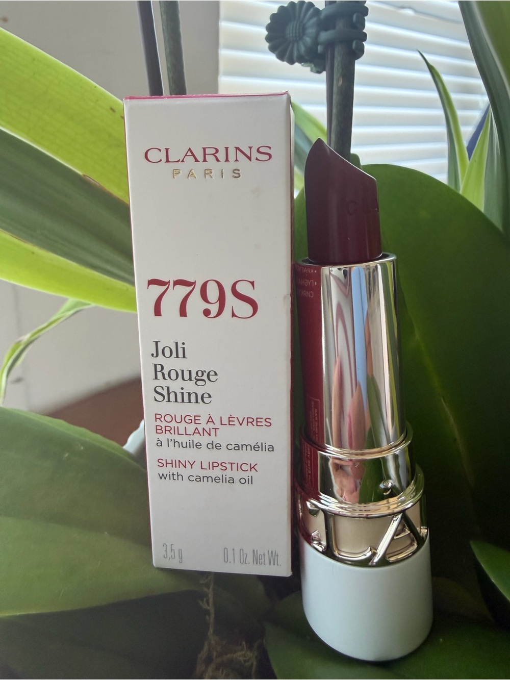 Clarins Joli Rouge Shine Lipstick 779S - Deep Berry Plum